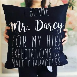 Pride and Prejudice Throw Pillow